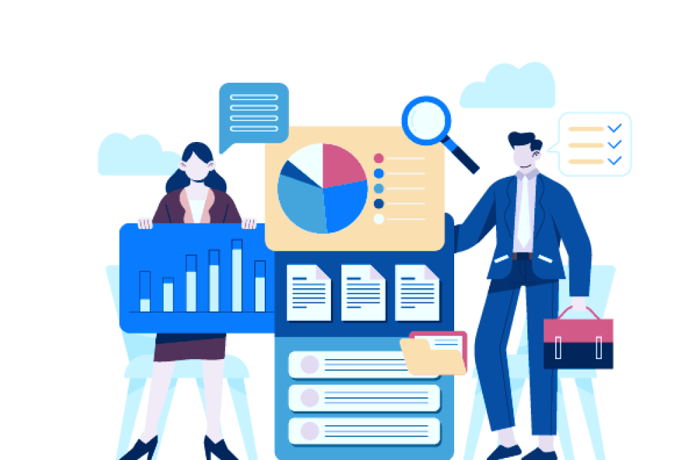 Business analytics illustration